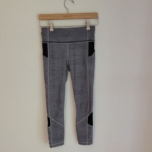 Lululemon Gray and Black Leggings